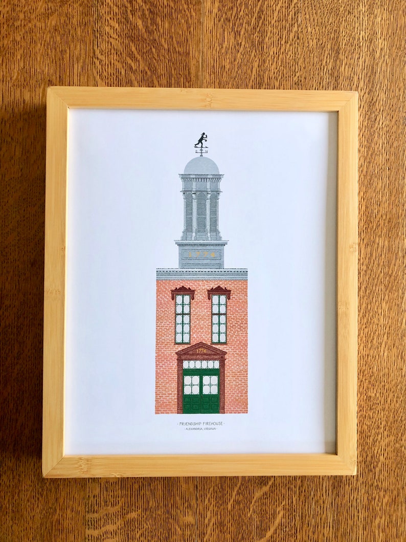 Old Town Alexandria Friendship Firehouse, Wall Art Decor, Firehouse