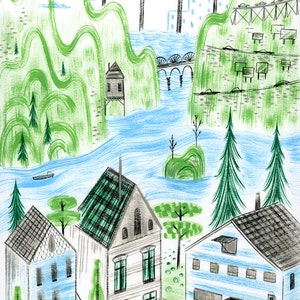 Harper&#39;s Ferry, West Virginia, art print