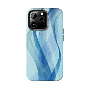 Light Blue Wind Case | Unique Design Phone Case | iPhone 15/14/13/12 | Phone Fashion Finds Charming iPhone Cases