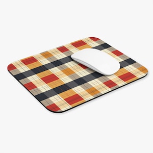 Cute Plaid Design Mouse Pad | Charming Design Mouse Pad | Ultra-Thin and Durable | Perfect Desk Accessory and Gift