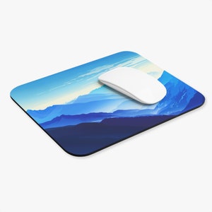 The Majestic Blue Mountains Mouse Pad | Charming Design Mouse Pad | Ultra-Thin and Durable | Perfect Desk Accessory and Gift