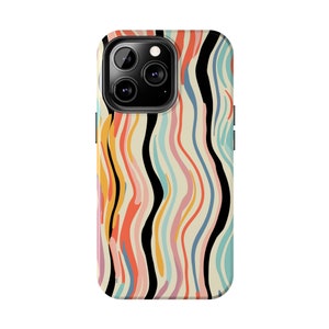 Pastel Vertical Lines Case | Unique Design Phone Case | iPhone 15/14/13/12 | Phone Fashion Finds Charming iPhone Cases