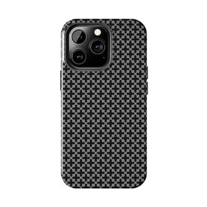 Black Patterned Case | Unique Design Phone Case | iPhone 15/14/13/12 | Phone Fashion Finds Charming iPhone Cases