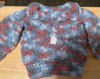 pullover collared  baby sweater