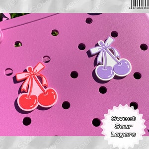 Ruffly Strap Bubble - Sweet Bow Cherries