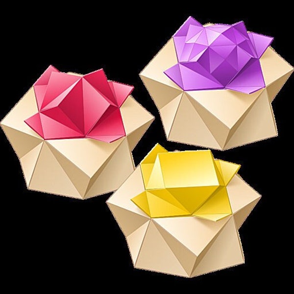 Tutoriel pour boîte de tartes aux fruits en origami, livret PDF