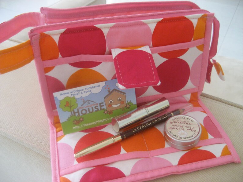 Organizer Clutch Wristlet Your Choice of Fabric Etsy