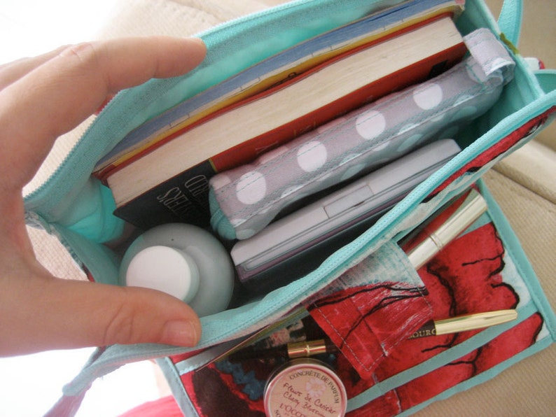 Organizer Clutch Wristlet Your Choice of Fabric Etsy