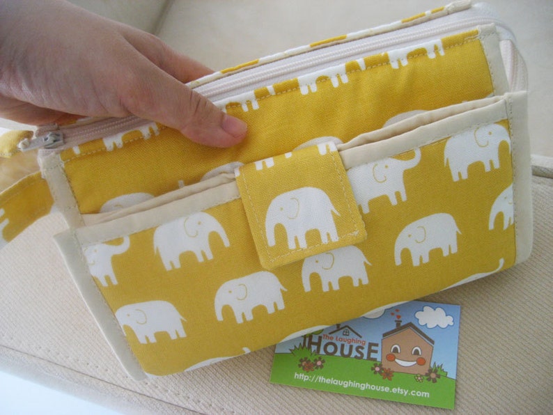 Organizer Clutch Wristlet Your Choice of Fabric Etsy