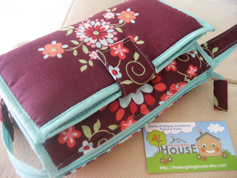 Organizer Clutch Wristlet Your Choice of Fabric Etsy