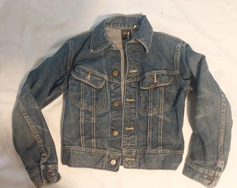 Chaqueta vaquera azul vintage Lee talla 8 para niño