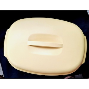 Vintage Harvest Gold tupperware magnetron 4-delige stoomboot 1273-6, 1274-4, 1275-4