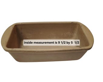 The Pampered Chef Family Heritage Stoneware Loaf Pan 9.5” x 5.5” USA Made