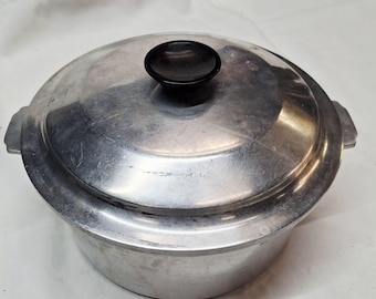 Vintage Miracle Maid Aluminum Covered Saucepan By Advance Aluminum Castings Corp