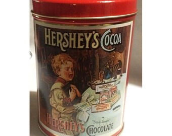 Red Hershey's Bittersweet Boy Cocoa Vintage 1989 Código de lata 14416-9 Current, Inc