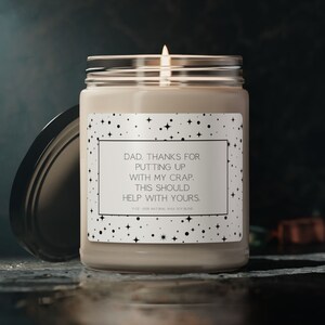 Scented Candle, Fathers Day Gift, Gag Gifts For Dad, Funny Candle for Dad, Gift For Dad, Perfect Gift From Daughter Son, Gifts for Husband