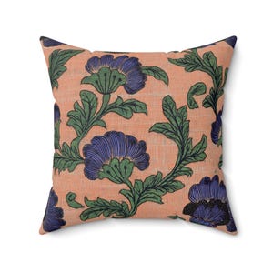 Taie d&#39;oreiller florale d&#39;inspiration vintage avec insert inclus, taie d&#39;oreiller avec housse de protection traditionnelle de la ferme, 4 tailles disponibles