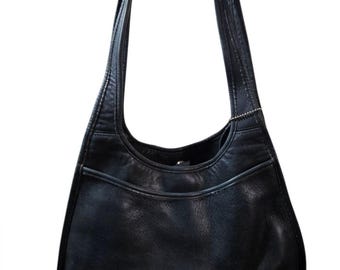 Vintage Coach Black Leather Lunch Tote 7304 | Made in USA | 1996