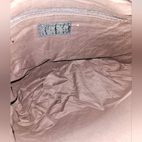 Vintage LaBogda Patchwork Large Brown  Leather Sl… - image 7