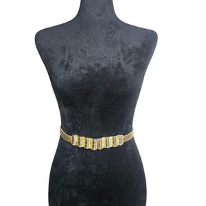 Vintage Gold Stretch Belt - Etsy display picture 1