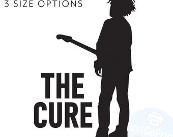The Cure Vinyl Decal Robert Smith Window Bumper Laptop Sticker - 3 Sizes - 12 Colours