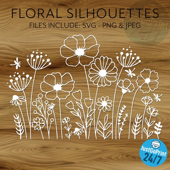 Wildflower Bundle SVG - Flowers SVG - Wildflowers - Floral