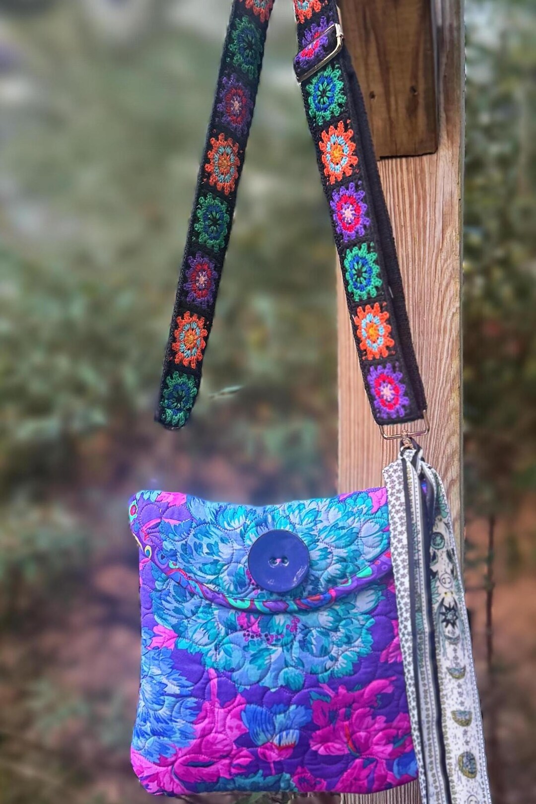 Fold-and-sew Quilted Crossbody Bag Pdf/sewing Pattern By: Ginger Bloom ...