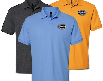 Gildan 8800 Men&#39;s Polo Custom with Embroidery. Personalized & Custom Printed with High Quality Embroidery. Men&#39;s Gifts or Business