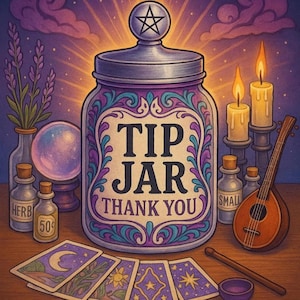 Tip Jar - Support & Appreciation for Tarot and Psychic Readings