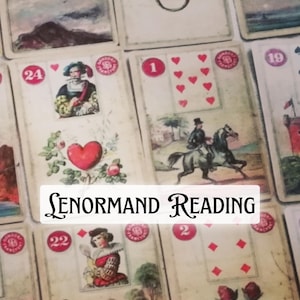 Lettura Lenormand | Lettura del futuro nello stesso giorno, Carte Lenormand, Medium sensitivo, Una domanda