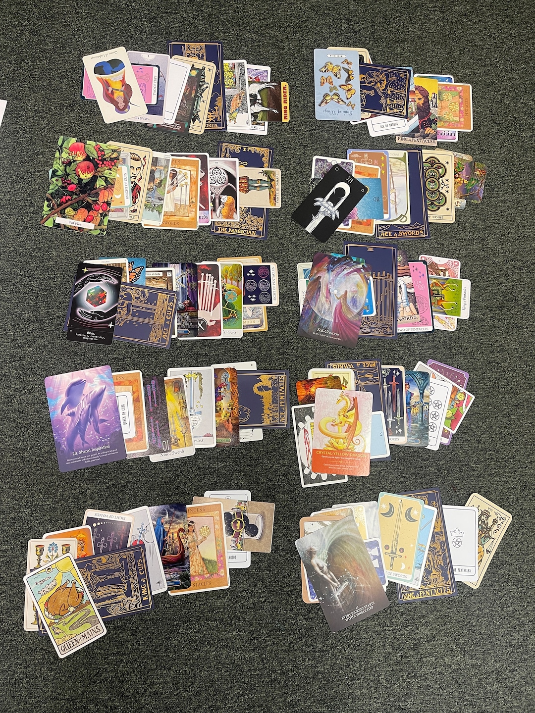 10 Random Tarot Cards - Etsy