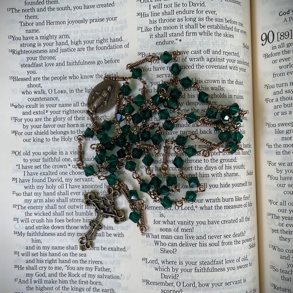 Handmade Unbreakable wire wrapped rosary
