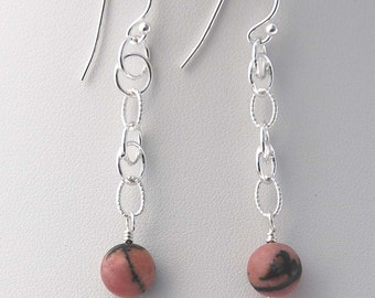 Ball and Chain with Rhodonite