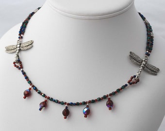 Lucky Dragonflies Necklace