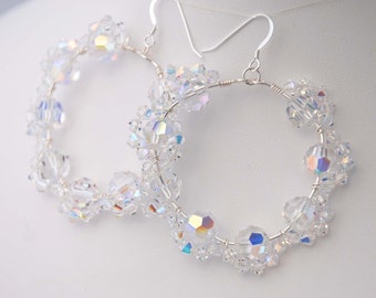 Goddess Crown Hoops