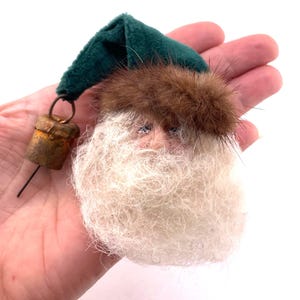 Vintage Santa Claus Face Brooch