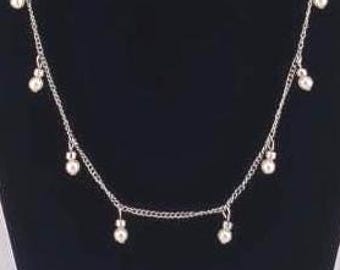 Naszyjnik vintage z perłami syntetycznymi