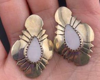 Navojo Sterling Mother of Pearl Earrings
