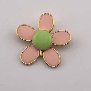 ART Enamel Flower Brooch