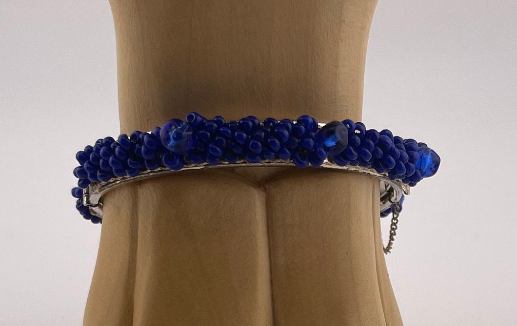 ミリアム・ハスケル コバルトブルー バングル - Etsy 日本