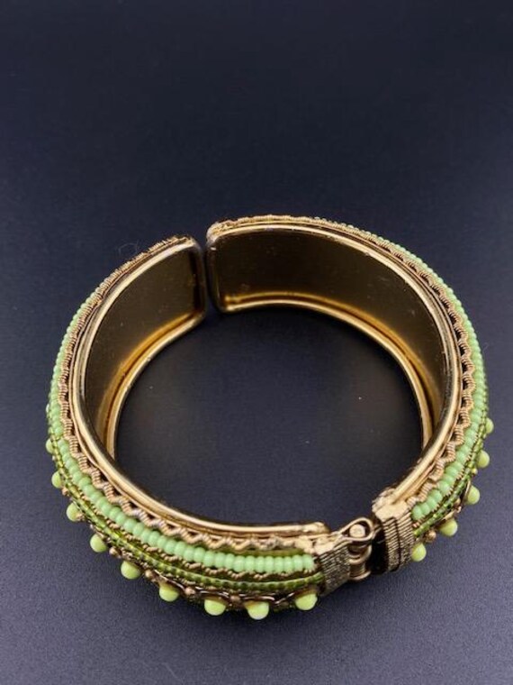 Ancien Bracelet Jonc Vert – Vintage – Sans Marque – Occasion