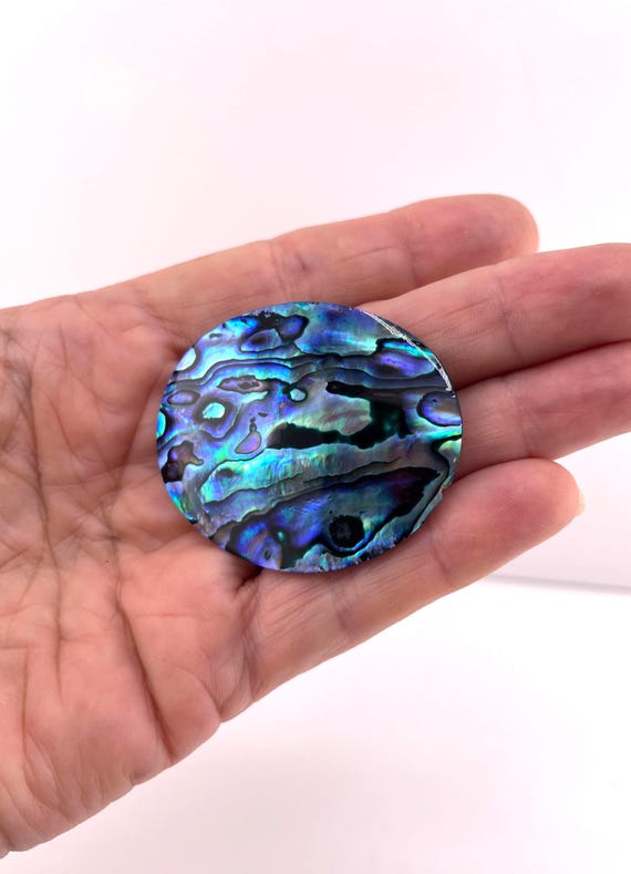 Vintage Iridescent Abalone Shell Oval Brooch