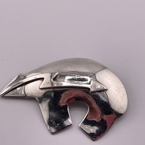 Christin Wolf Sterling Bear Pin/Pendant