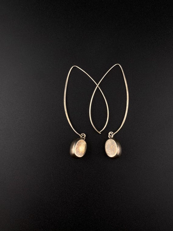 Vintage Long Sterling Silver Dangle Threader Earr… - image 4