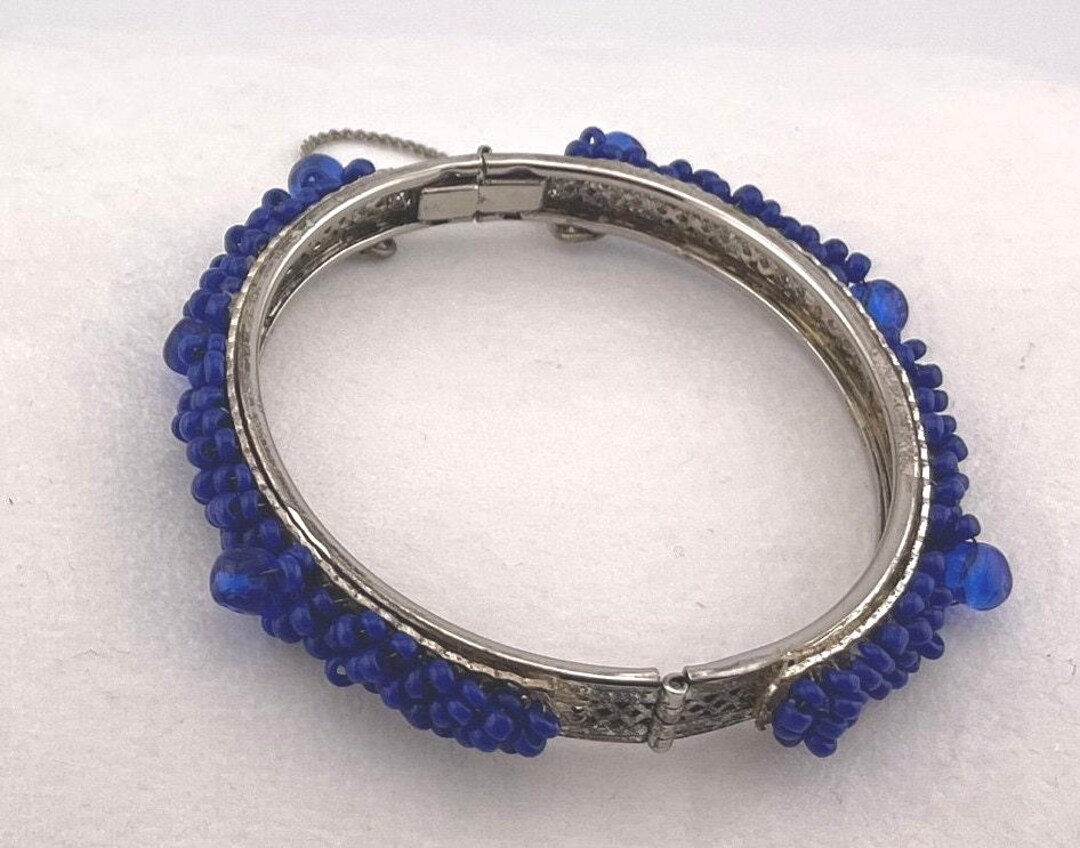 ミリアム・ハスケル　バングル ミリアム・ハスケル コバルトブルー バングル - Etsy 日本