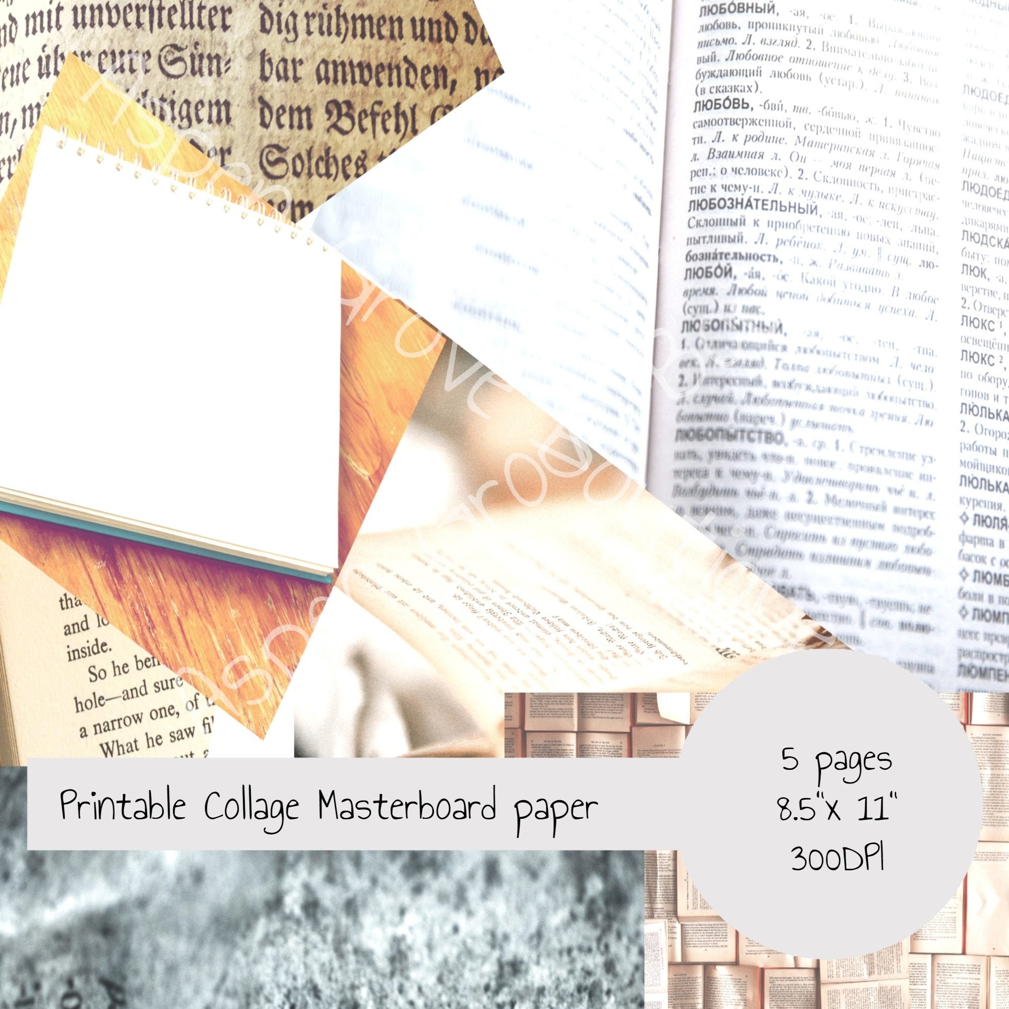Bible journaling printable scrapbook paper junk journal | Etsy