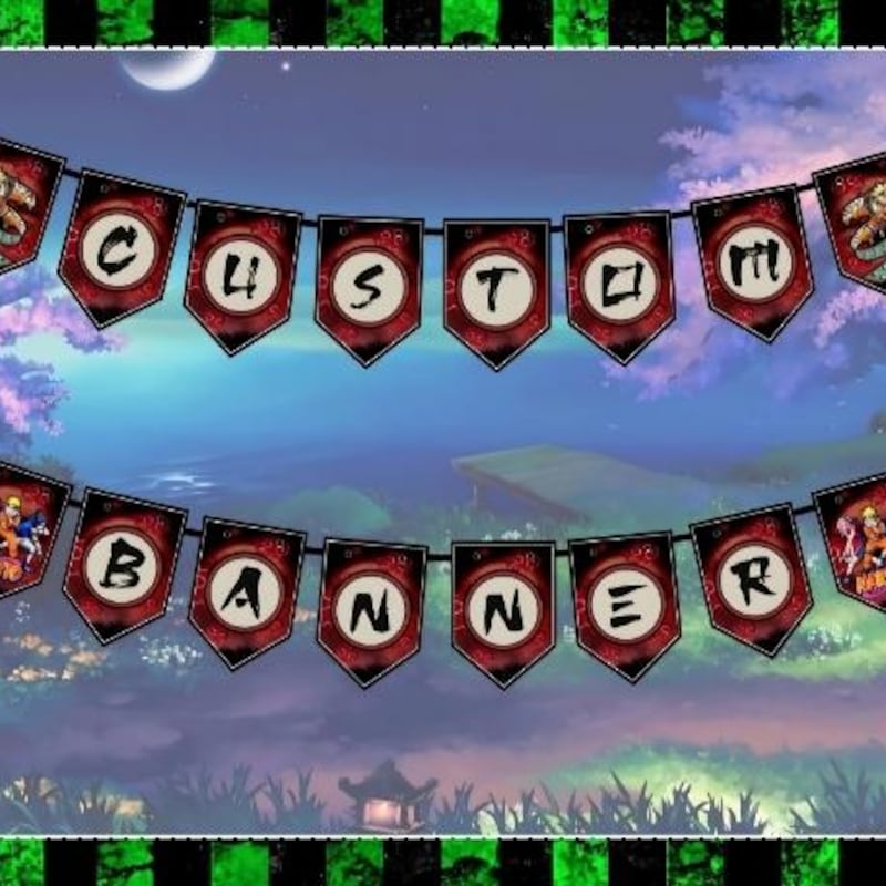 Naruto Banner - Etsy