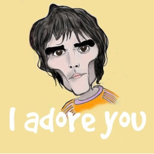 Ian Brown. Caricaturas Tarjetas De Felicitación Arte De Cumpleaños
