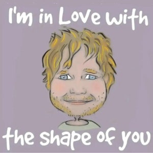 Caricaturas de Ed Sheeran Tarjetas de felicitación Arte de cumpleaños