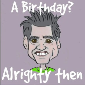Jim Carrey Caricaturas Cartões de felicitações Aniversário Arte
